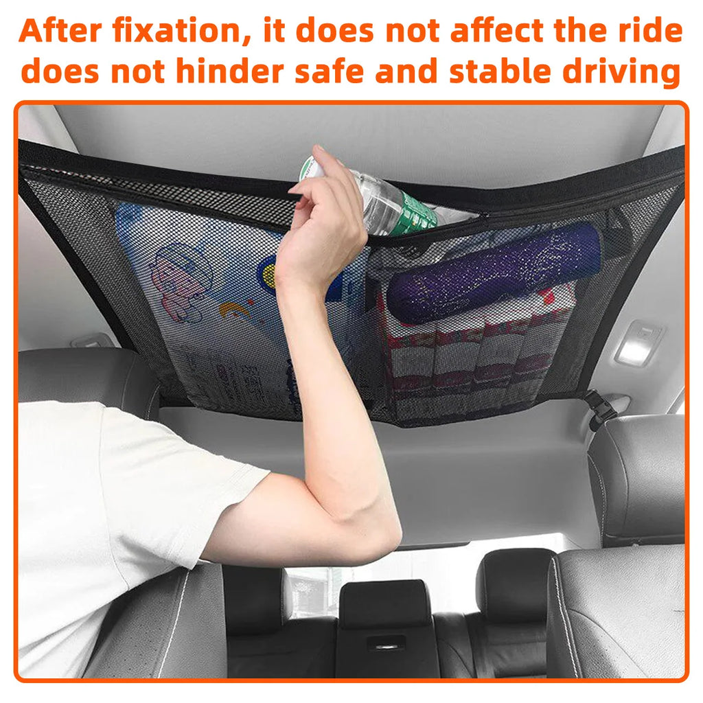 Car Roof Cargo Net Storage Organizer