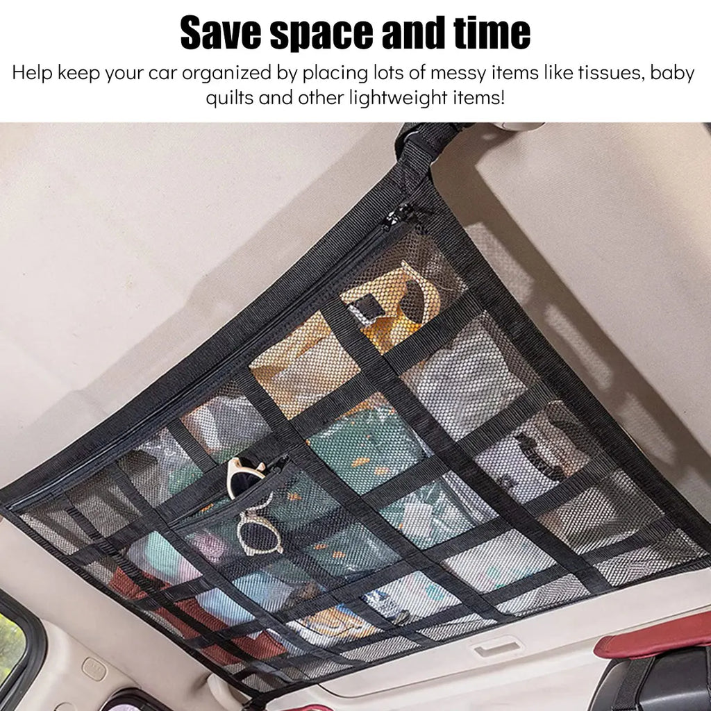 Car Ceiling Cargo Net UltraMultipurpose Load Capacity