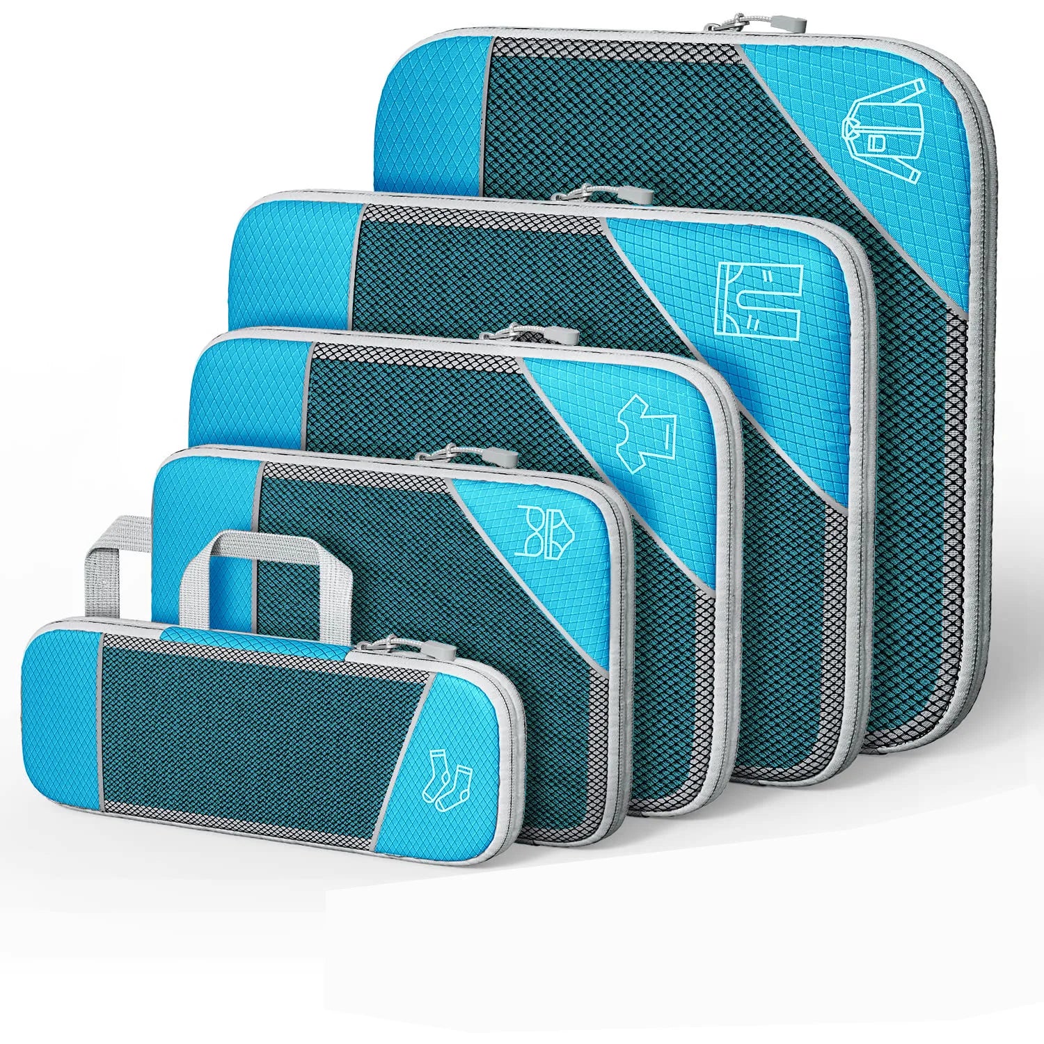 Premium Mesh Packing Cubes For Travel Luggage Organizer