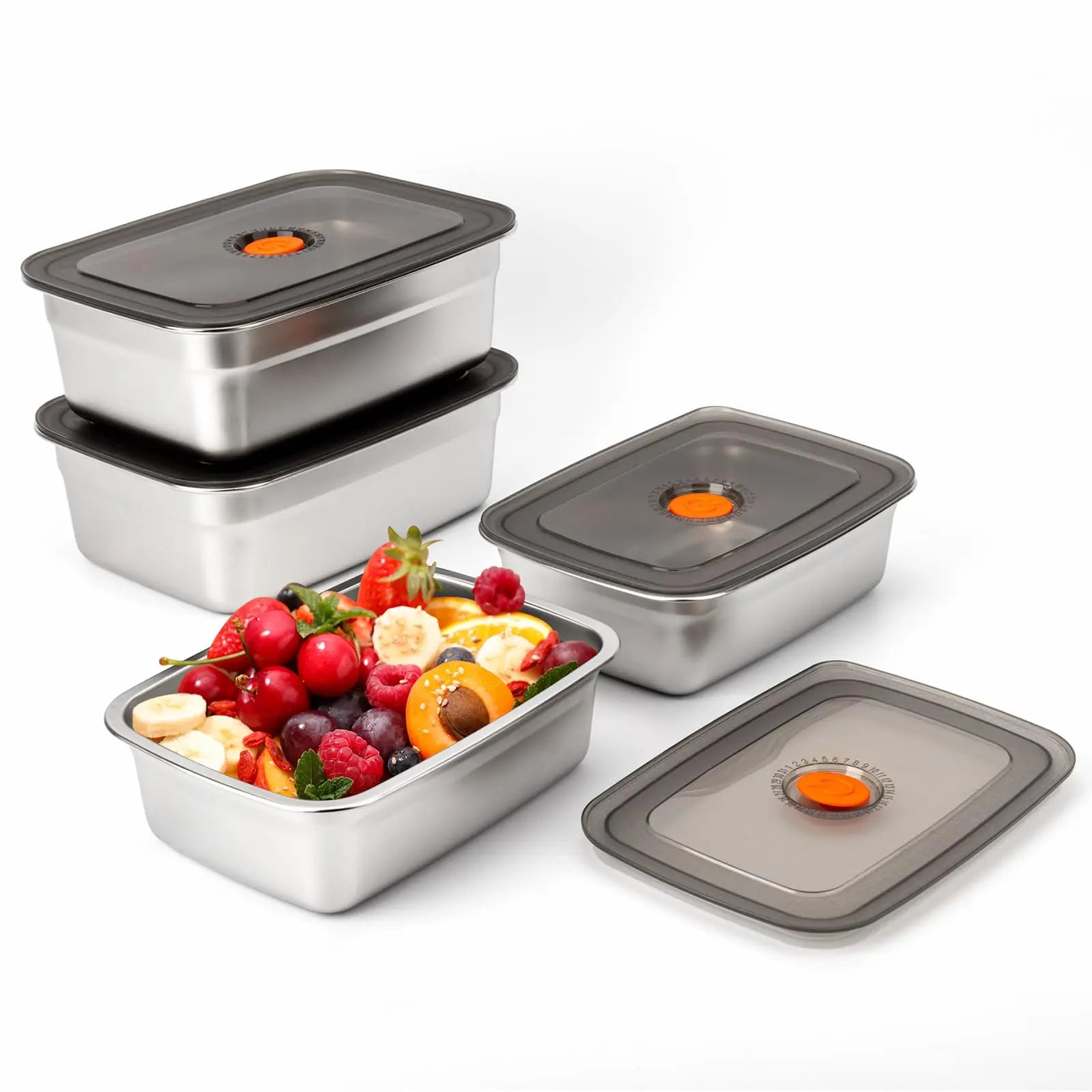 Stainless Steel Camping Lunchbox Leakproof Durable