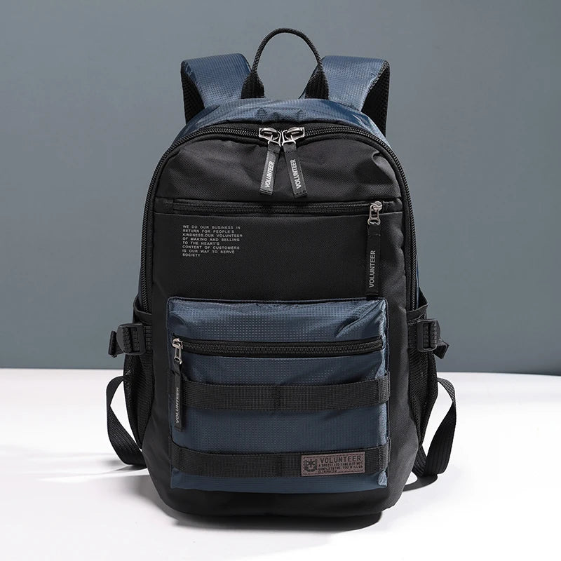 VOLUNTEER Men's Waterproof Laptop Backpack Travel Bag