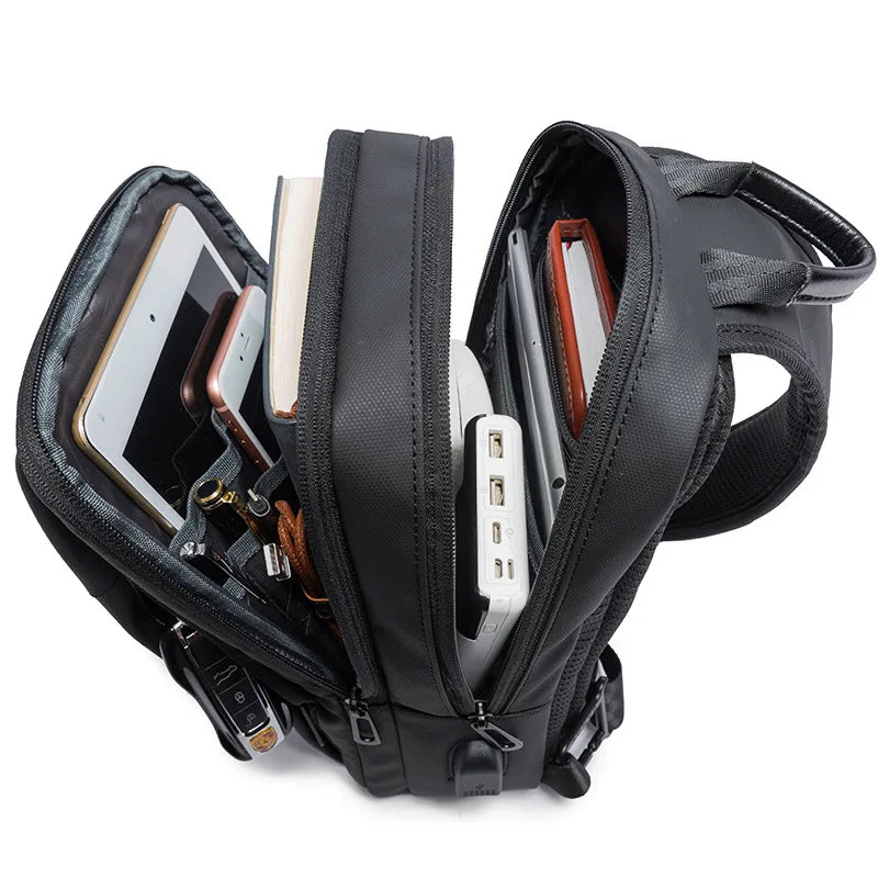 Waterproof Men's Travel Business Messenger Slingbag Pack