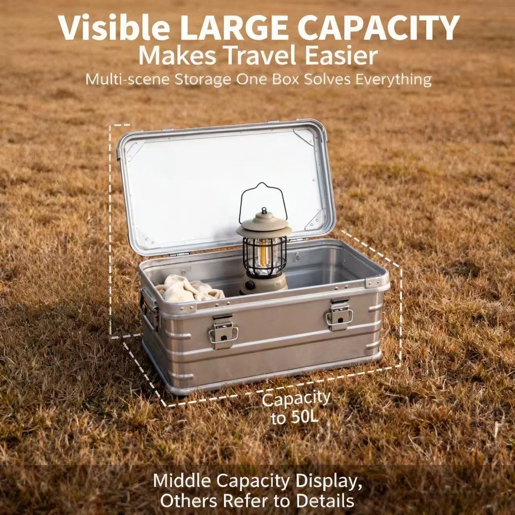 CommercialGrade Aluminum Travel Storage Box Camping