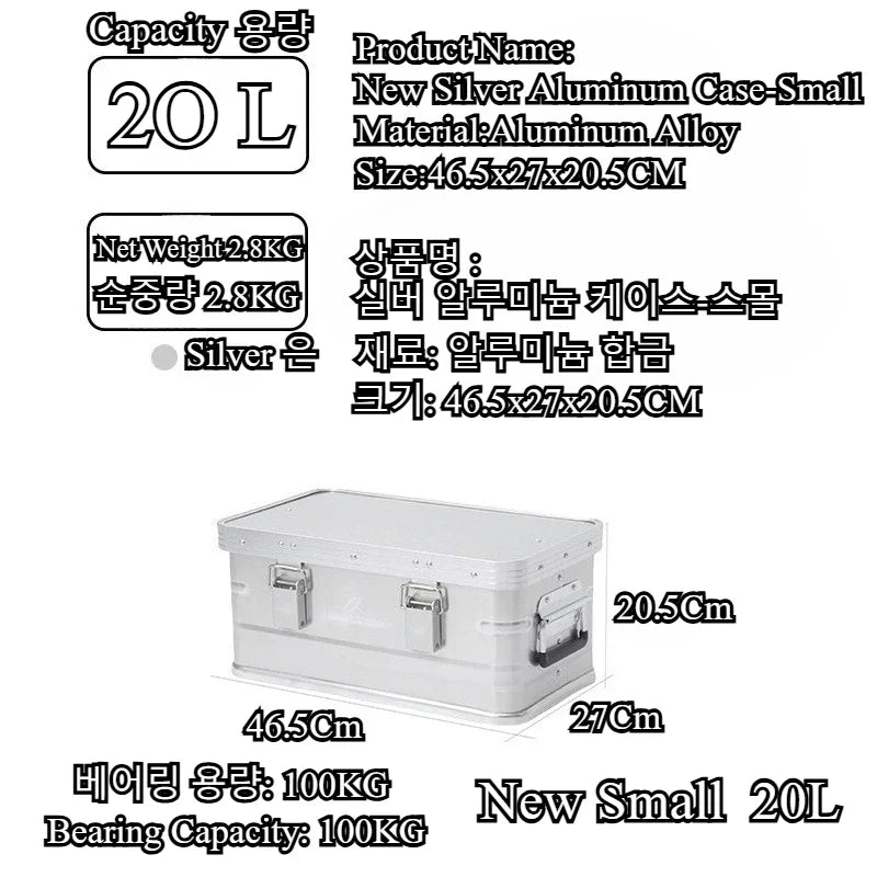 Mountainhiker Aluminum Outdoor Storage Box Large 60L