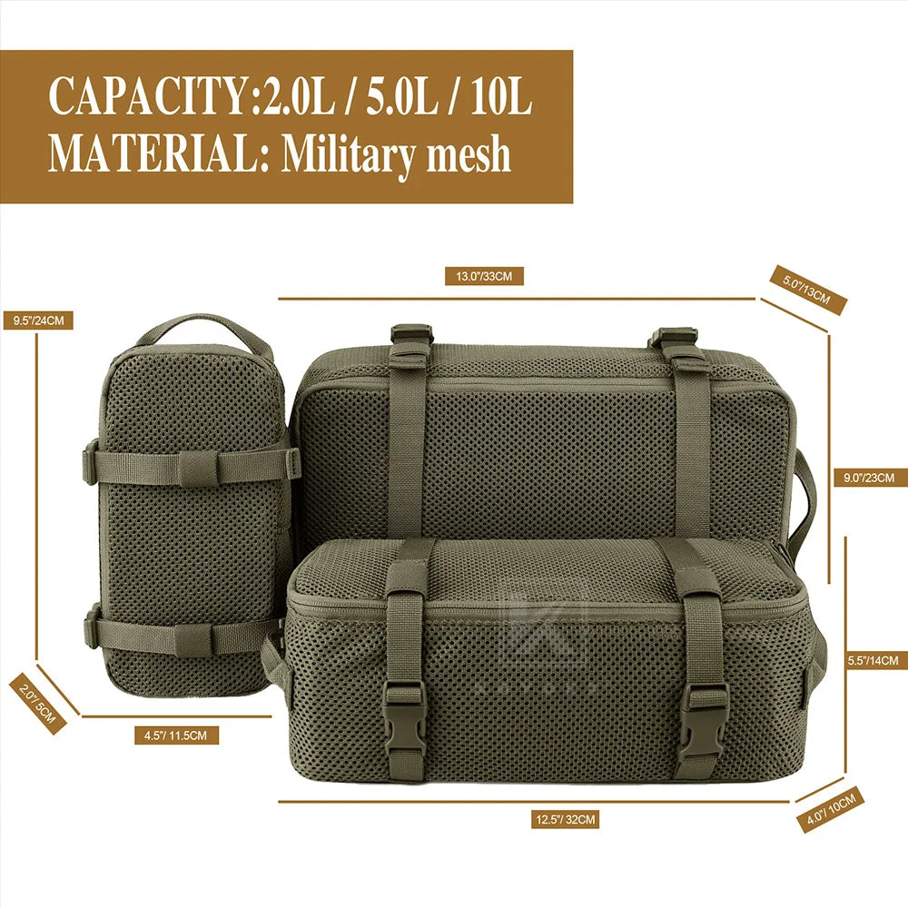 Krydex Tactical Modularized Mesh Pouch Storage Bags