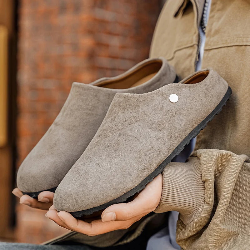 Artisanal Premium Suede Arch Support Cork Mules