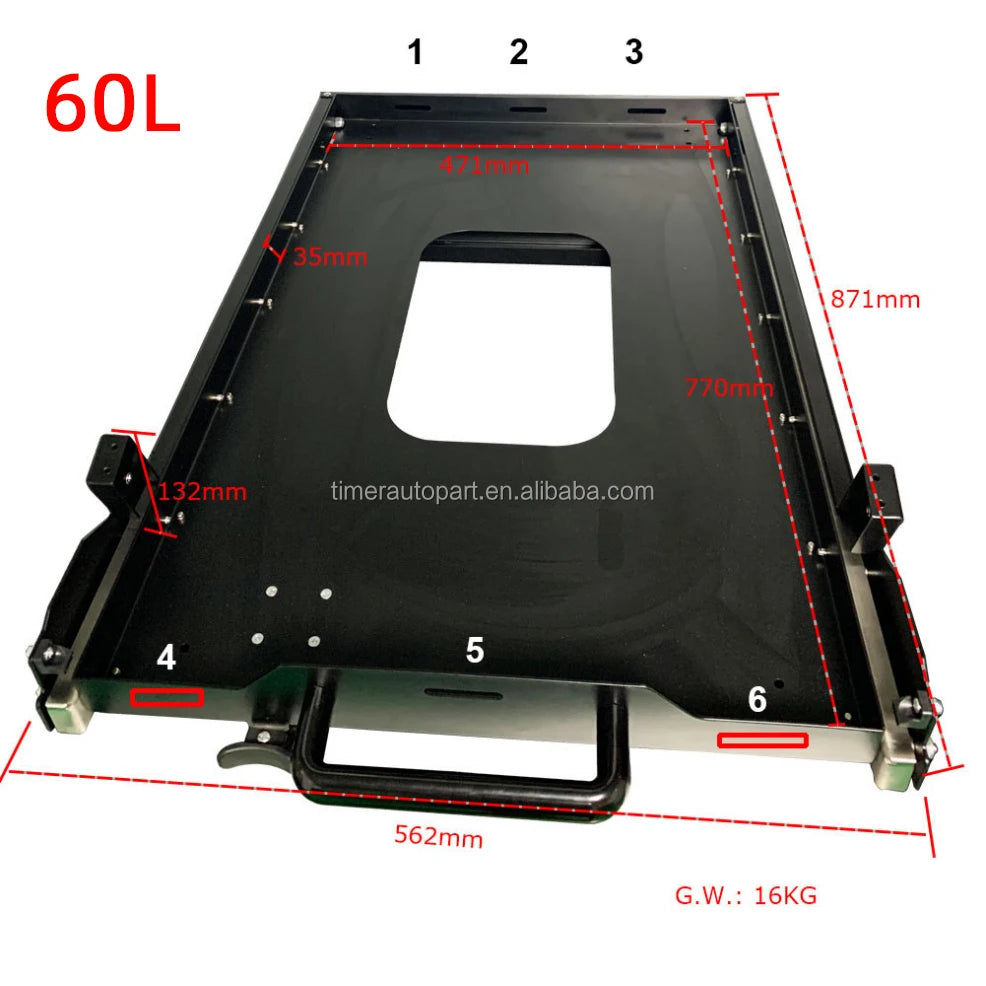 60L Overland SUV Fridge Slide Kit PremiumGradeConfigurations