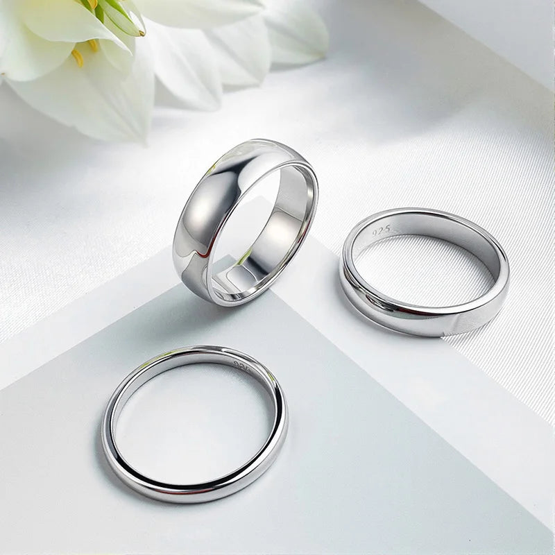 Smyoue 925 Sterling Silver Plated Wedding Anniversary Ring