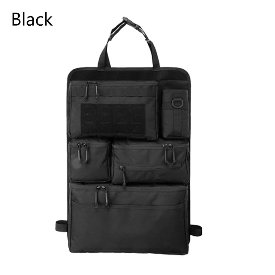 Multifunction 600D Tactical Car Back Seat Hanging Cargo Organizer