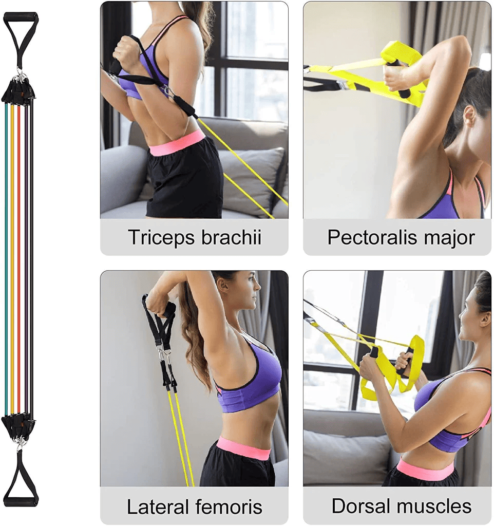 Ultimate 11-Piece Home Resistance Bands Fitness Set with Door Anchor & Handles