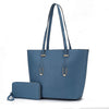 Mina Stylish Vegan Leather Tote by Mia K