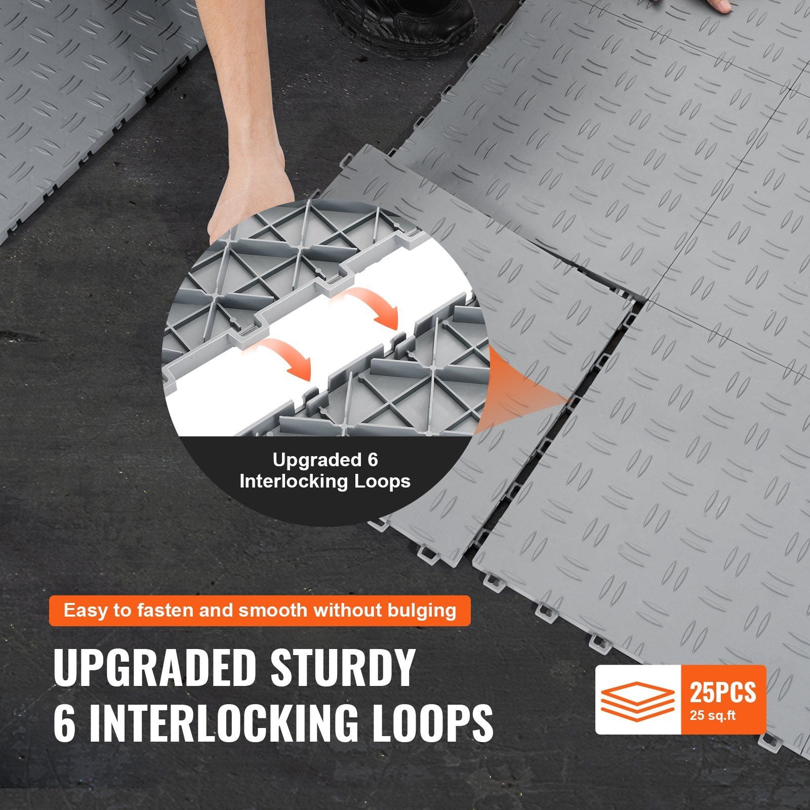 Heavy-Duty Interlocking Garage Tiles