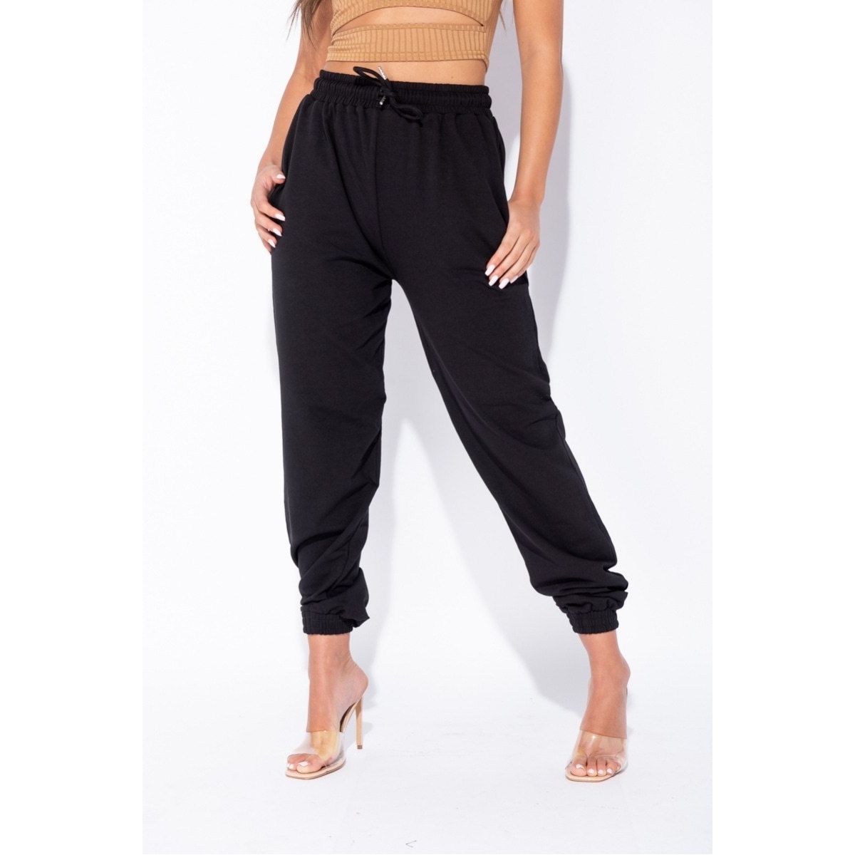 Chic Oversized Tie-Waist Joggers