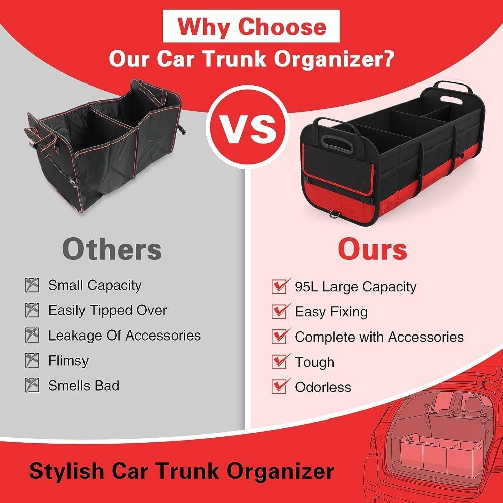 Collapsible Car Trunk Organizer