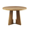 Modern Walnut Round Dining Table