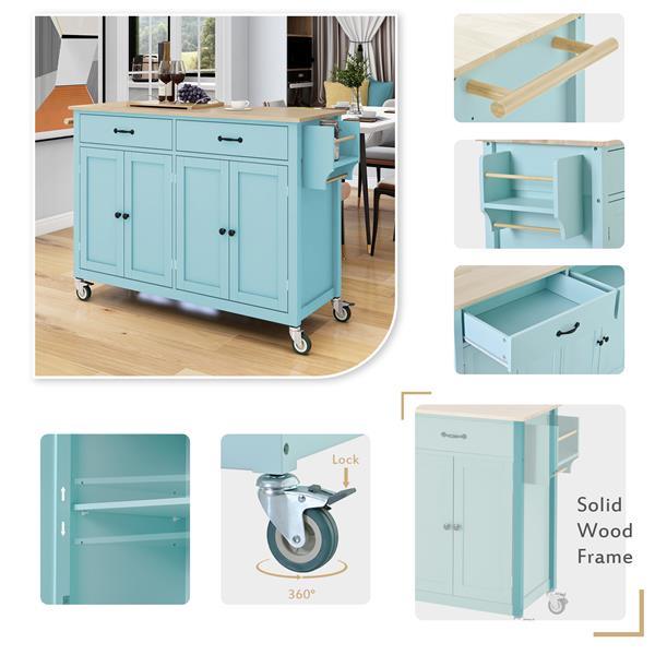 Versatile Kitchen Storage Island Cart