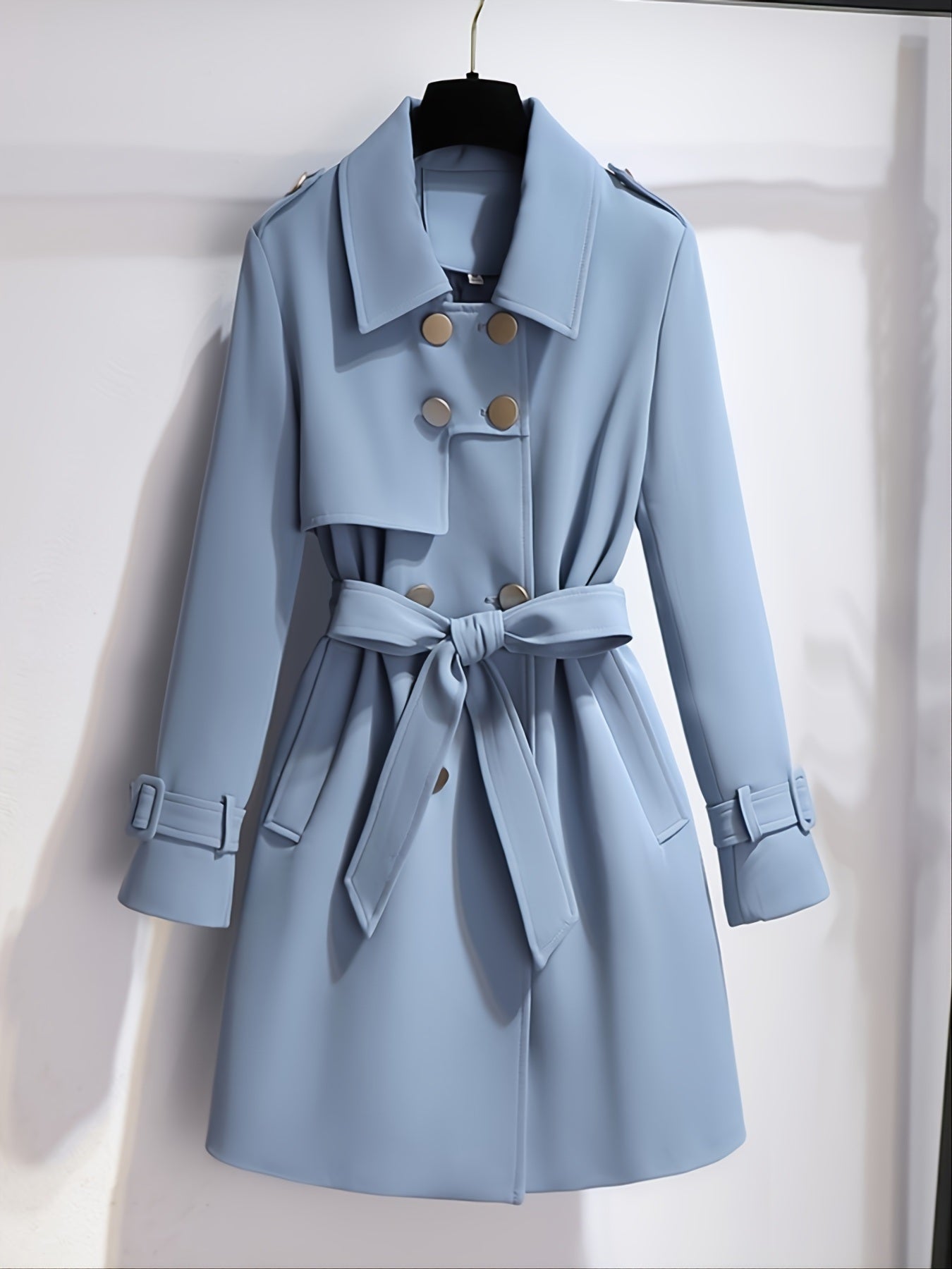 Elegant All-Season Button-Up Long Sleeve Coat