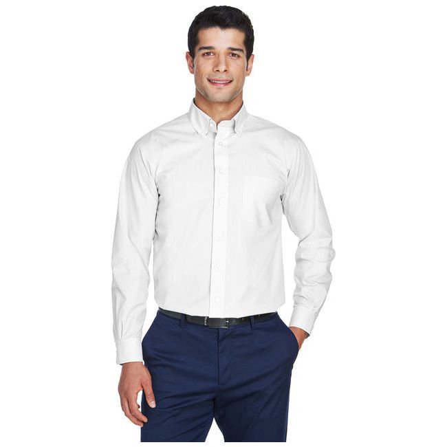 Men's Solid Broadcloth Dress Shirt