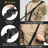 QD Tactical 2-Point Gun Sling with Quick Adjust Feature, Soft EVA Shoulder Pad, HK Hook, and Versatile Attachment Options for Hunting and Outdoor Use