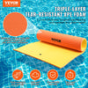 VEVOR Giant Floating Water Mat, 9x6 FT 3-Layer XPE Foam Pad for Family Fun, 1.3" Thick with High Visibility