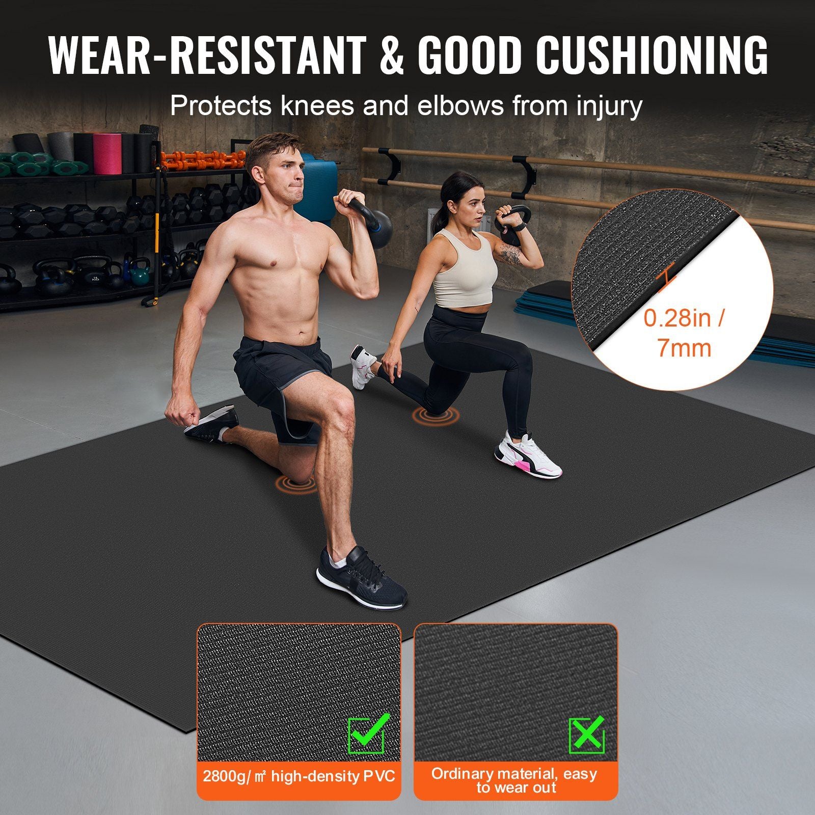 Large Anti-Slip Exercise Mat