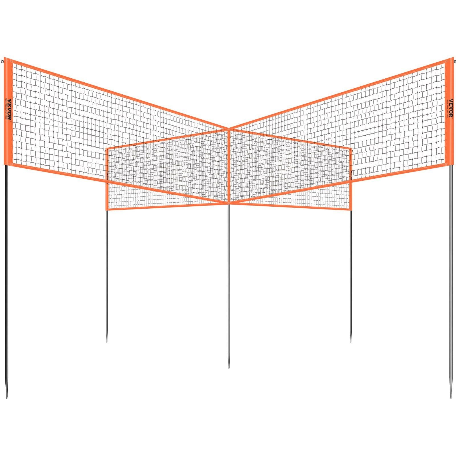 Versatile Adjustable Volleyball & Badminton Net Set - Ultimate Outdoor Fun for All Ages!