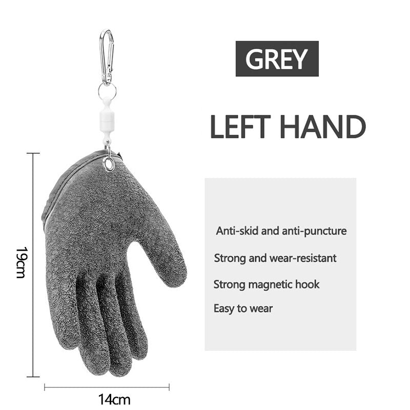 Professional Anti-Slip Fishing Gloves for Puncture Protection - Left/Right Hand Latex Hunting Gear