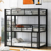 Space-Saving Metal Triple Twin Bunk Bed