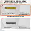 VEVOR 96 x 46 Inch Clear Table Cover Protector, 2mm Thick Clear Desk Protector Table Pads,