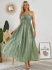 Serene Summer Boho Maxi Dress - Women's Sleeveless Flowing Beach Gown