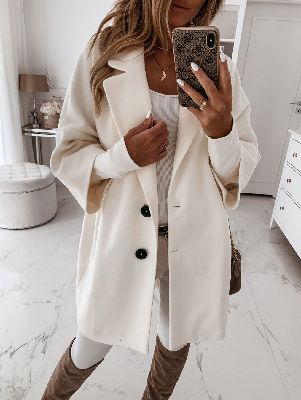 Chic Wool Blend Overcoat