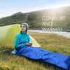 Thickened Adult Winter Camping Sleeping Bag with Hollow Cotton Insulation