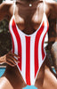 Elegant Open Back One-Piece Swimwear