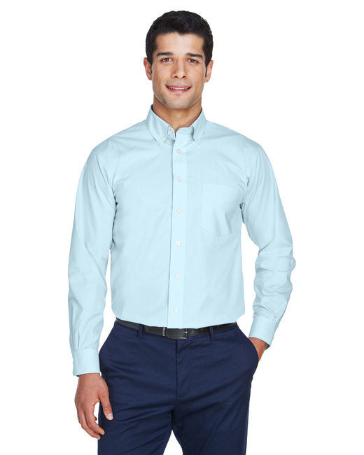 Men's Solid Broadcloth Dress Shirt