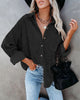 Women's Cozy Corduroy Button-Up Shirt for Fall/Winter