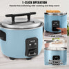 VEVOR 40-Cup Professional Rice Cooker with Non-Stick Pot and 24-Hour Keep Warm Function