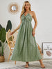 Serene Summer Boho Maxi Dress - Women's Sleeveless Flowing Beach Gown