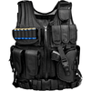 Men's Tactical Vest with Removable Belt and Versatile Holster for Pistol