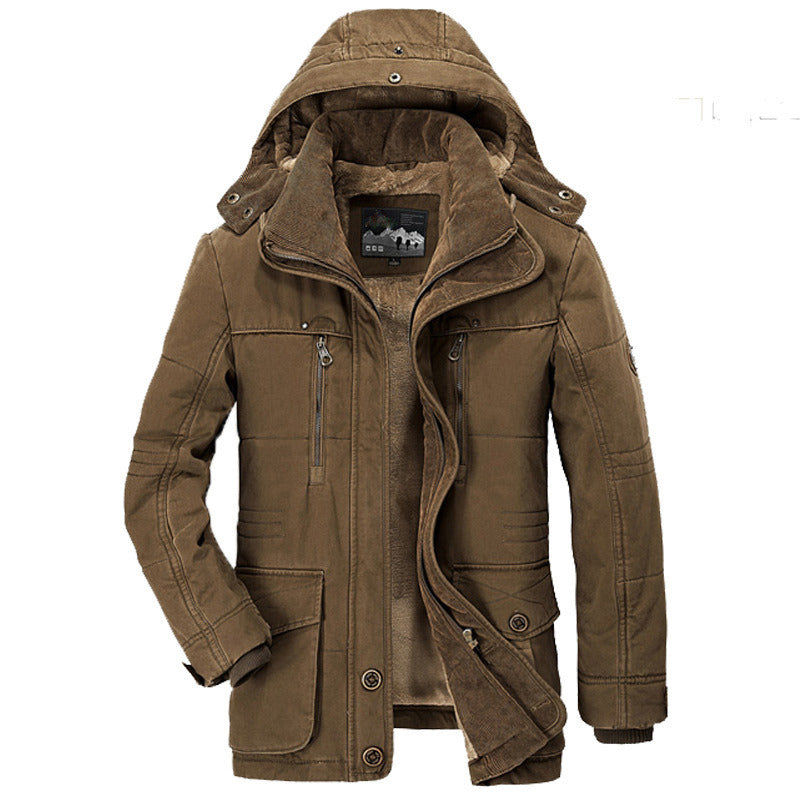 Thick Fleece Military Coat