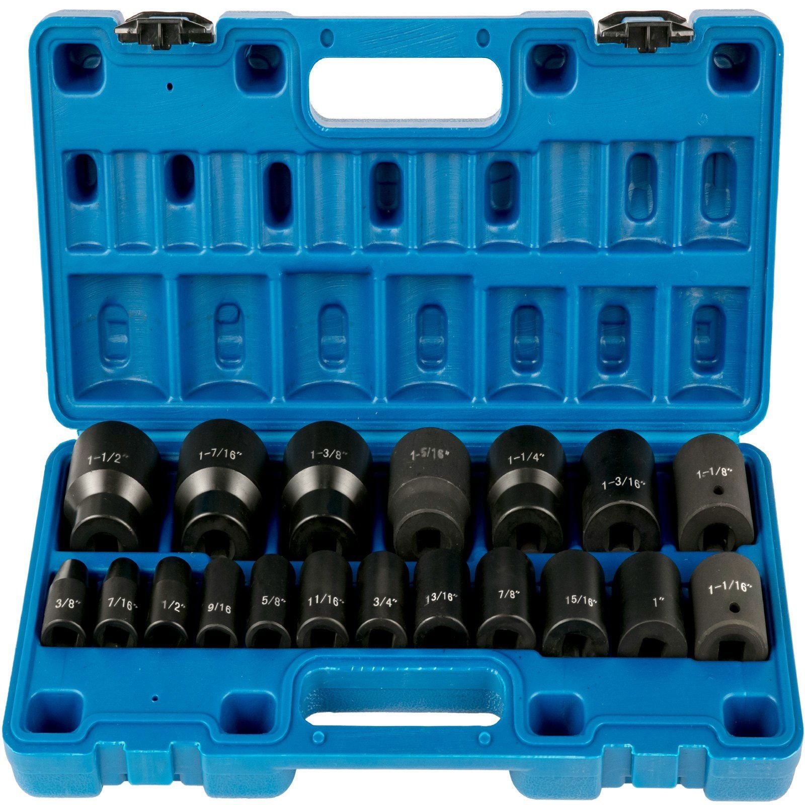 VEVOR 19-Piece Heavy-Duty 1/2 Inch Impact Socket Set - Premium Chrome Vanadium Strength