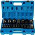 Heavy-Duty 19-Piece Impact Socket Set