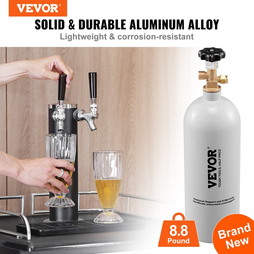 VEVOR 5Lb Aluminum CO2 Tank