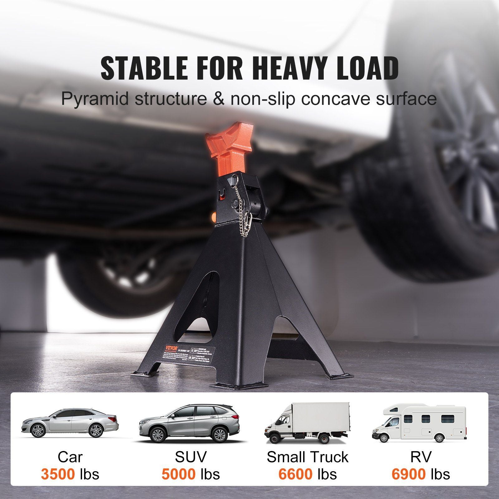 6 Ton Heavy-Duty Jack Stands
