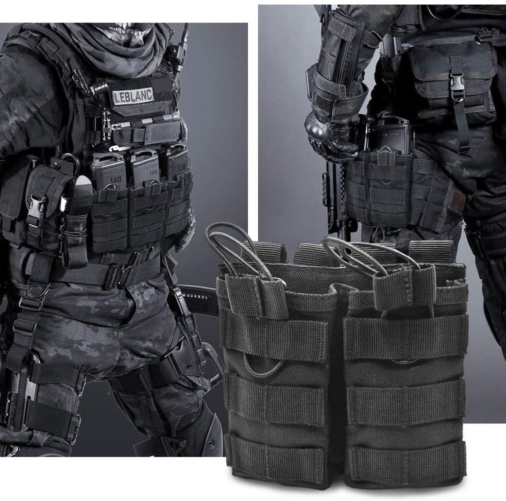 Triple Open Top MOLLE Magazine Pouch for Tactical Gear