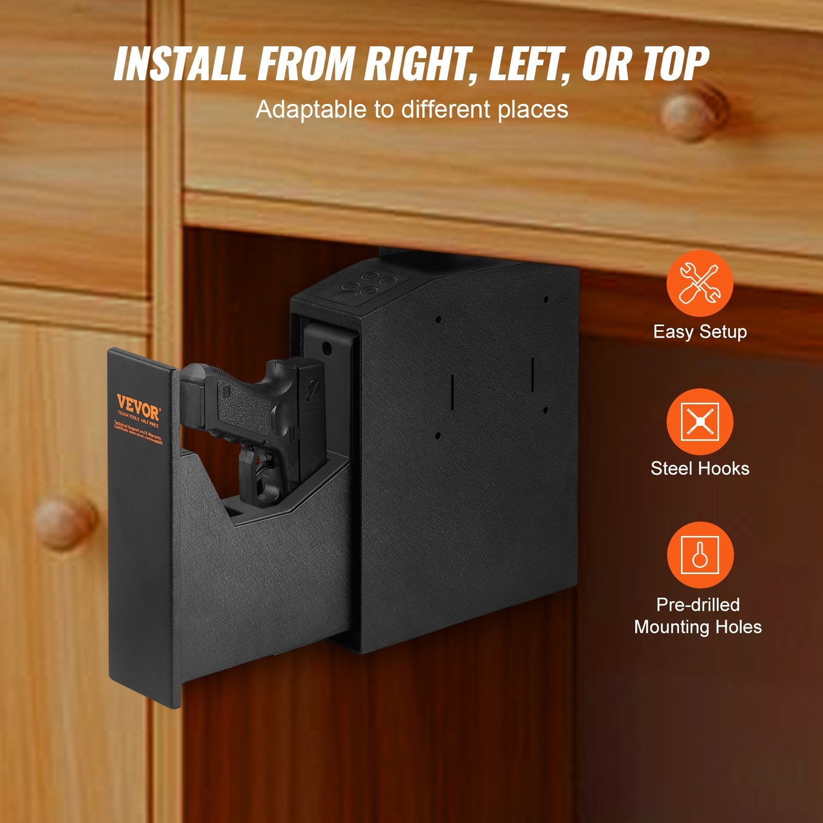Secure Wall-Mounted Firearm Storage Solution
