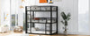 Space-Saving Metal Triple Twin Bunk Bed