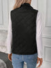 Argyle Patterned Zip Vest