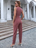 V-Neck Sleeveless Jumpsuit