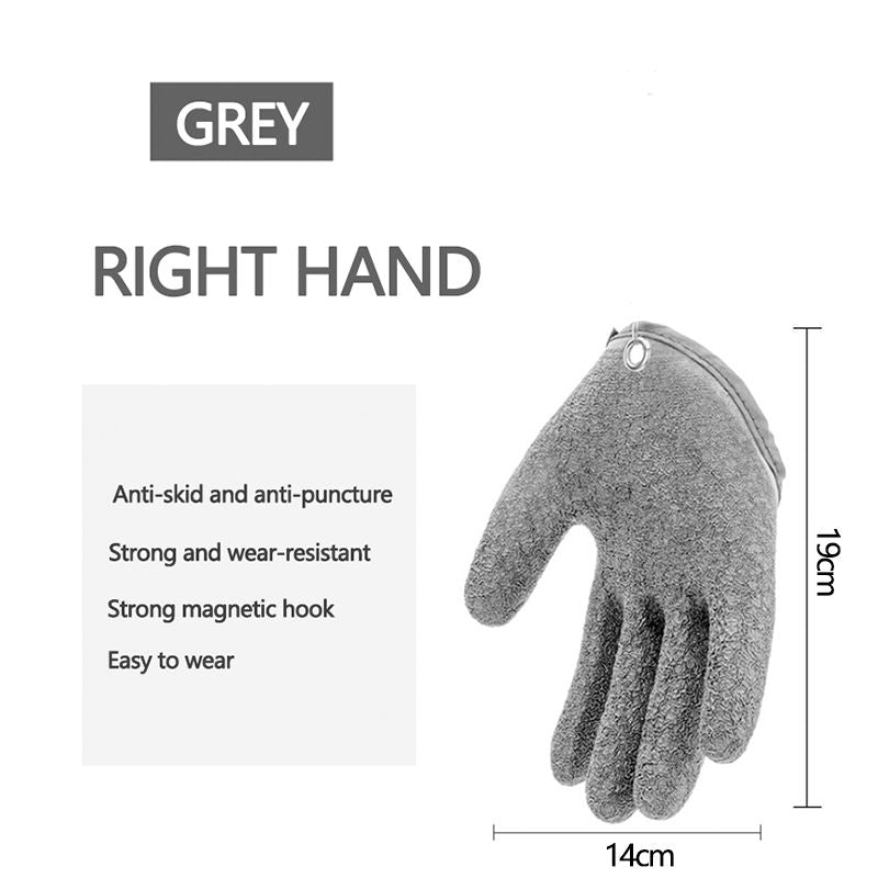 Professional Anti-Slip Fishing Gloves for Puncture Protection - Left/Right Hand Latex Hunting Gear