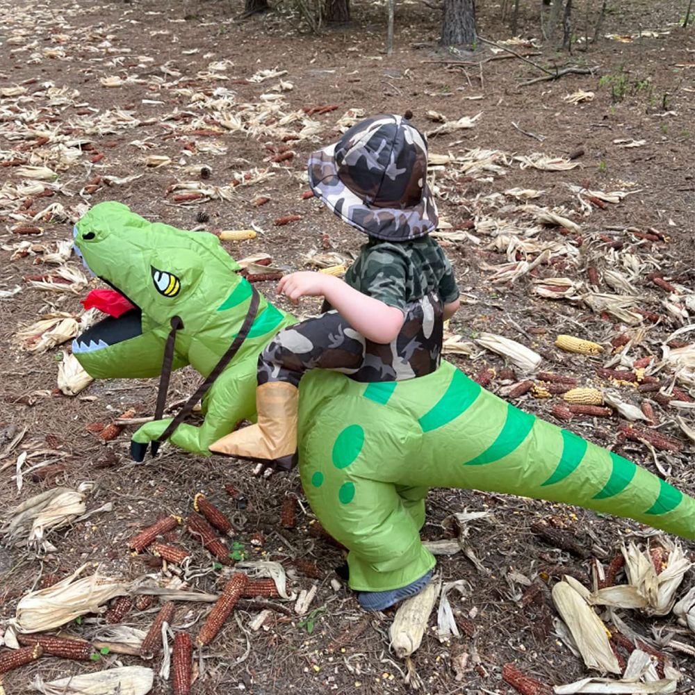 Hilarious Inflatable Dinosaur Costume for Kids and Adults - Perfect for Cosplay Fun!